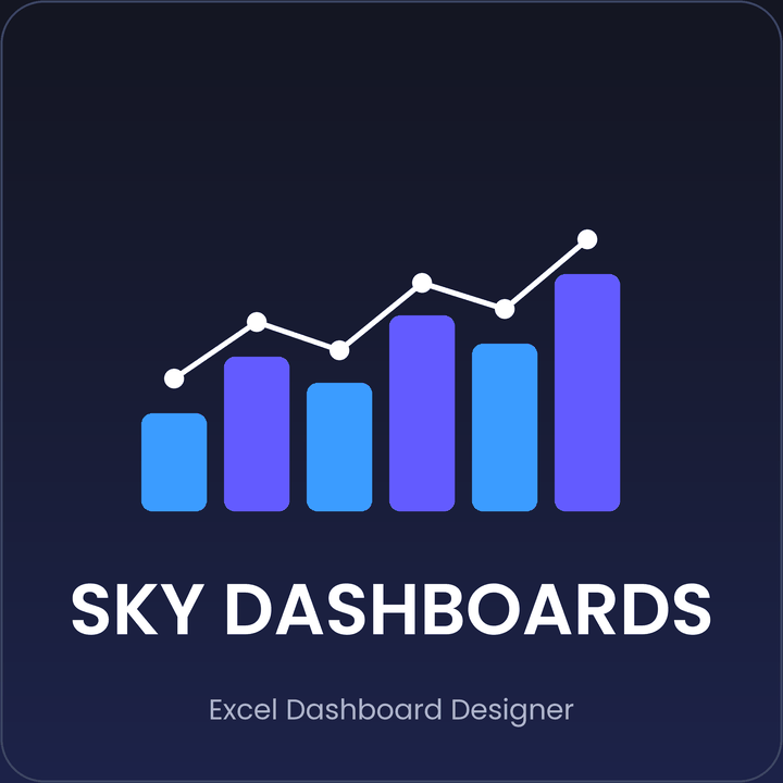 Sky Dashboards logo: Excel dashboard designer